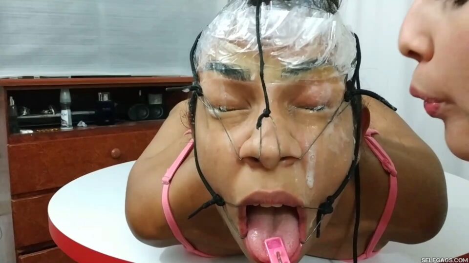 Katherine’s Sadistic Spit Session: Maria Hogtied, Distorted, and Drenched! — gallery-7