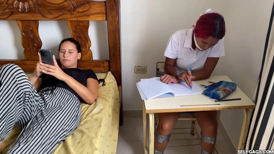 Khloe’s Ruthless Tutoring: Penelopé Bound, Gagged, and Humiliated! — gallery-4