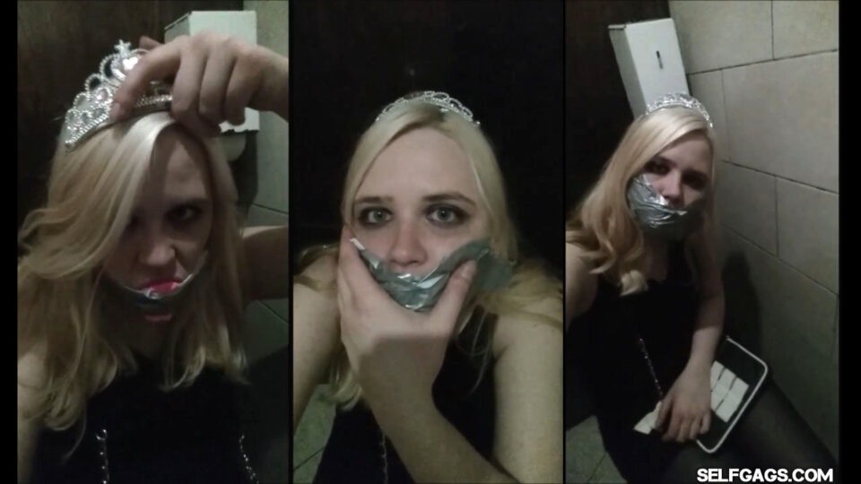 Kinky Night Out: Gagging Myself In 3 Public Club Toilets! — gallery-5