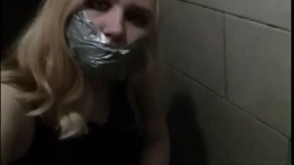 Kinky Night Out: Gagging Myself In 3 Public Club Toilets! — gallery-6