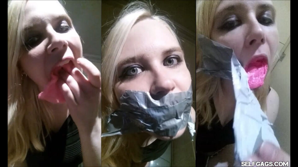 Kinky Night Out: Gagging Myself In 3 Public Club Toilets! — poster