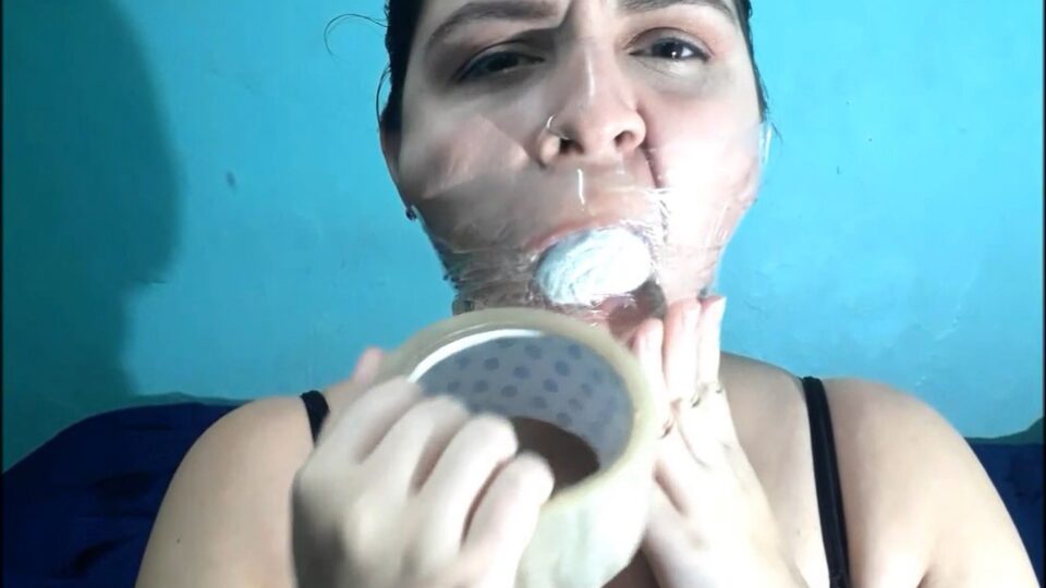 Latina Neighbor Girl: Gagged For The First Time And She Liked It! — gallery-2