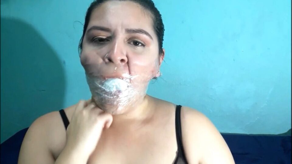 Latina Neighbor Girl: Gagged For The First Time And She Liked It! — gallery-3