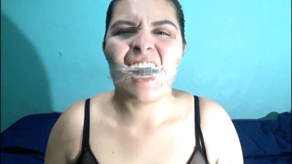 Latina Neighbor Girl: Gagged For The First Time And She Liked It! — gallery-4