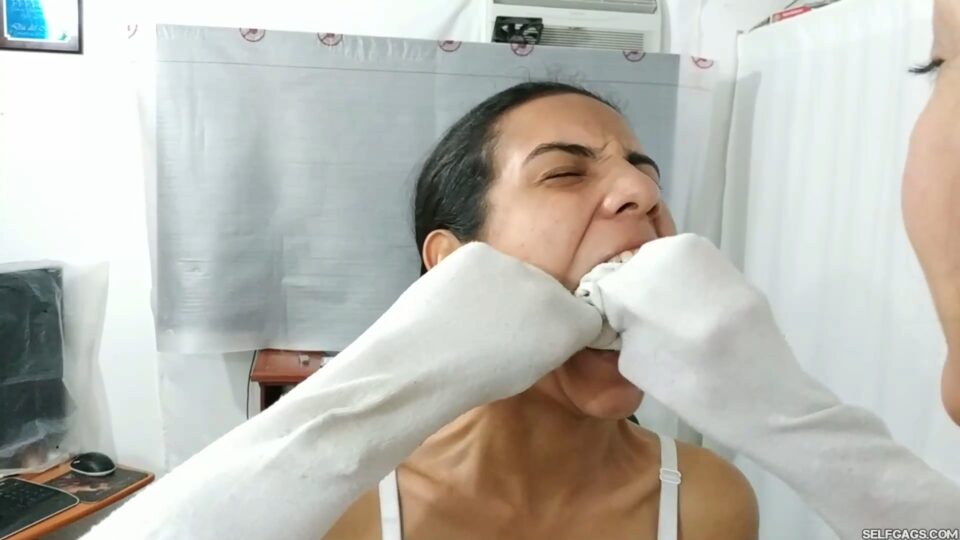 Laura and Maria’s Sock Worship Seduction: Stuffed Mouths and Sucked Feet! — gallery-1