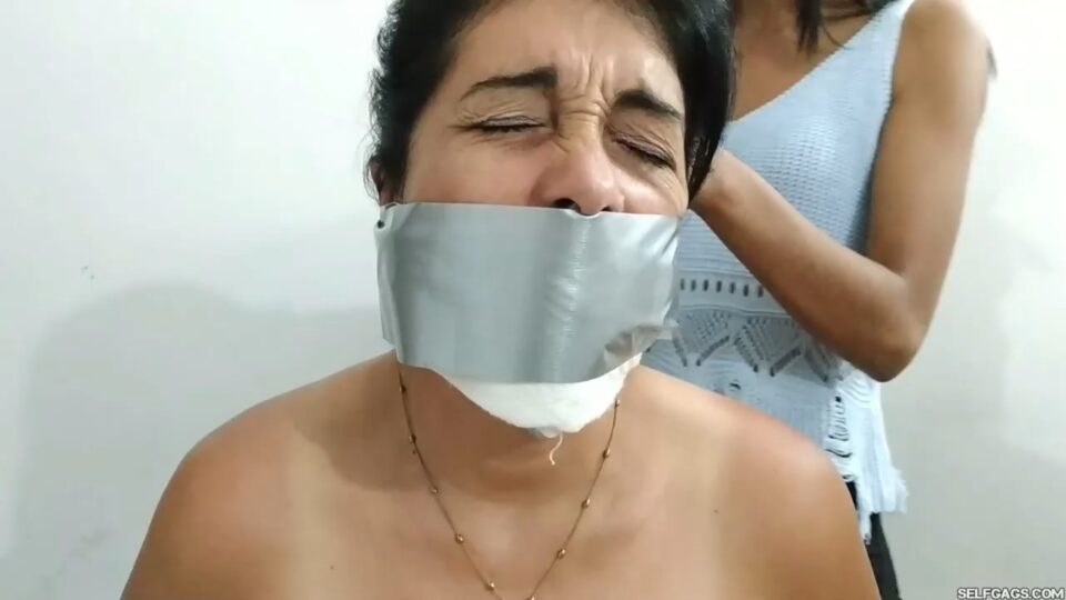 Lesbian MILF Play Partners Tied Naked, Spanked And Gagged By Teen Girl — gallery-7