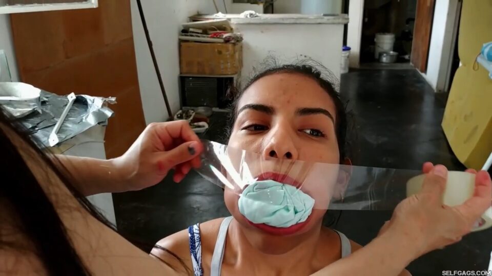 Little Latina Girl Maximally Stuff Gagged With HUMONGOUS XXL BBW Panties!!! — gallery-3