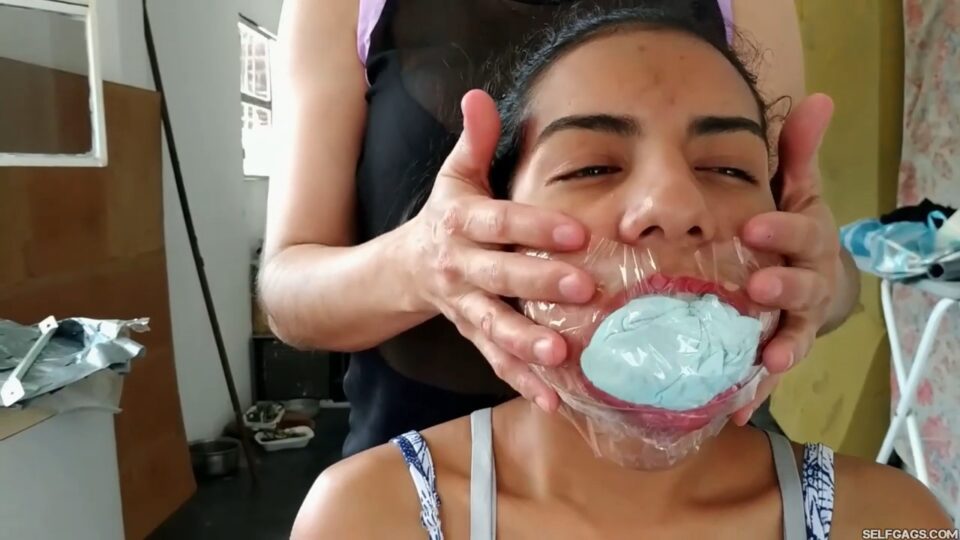 Little Latina Girl Maximally Stuff Gagged With HUMONGOUS XXL BBW Panties!!! — gallery-4