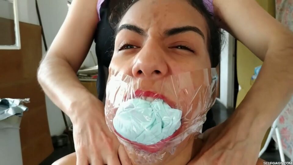 Little Latina Girl Maximally Stuff Gagged With HUMONGOUS XXL BBW Panties!!! — gallery-5