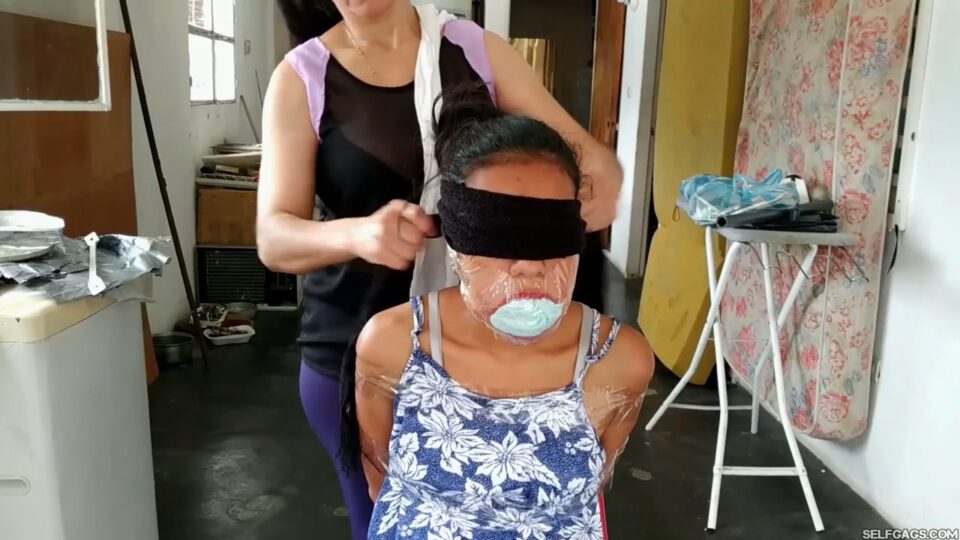 Little Latina Girl Maximally Stuff Gagged With HUMONGOUS XXL BBW Panties!!! — gallery-6