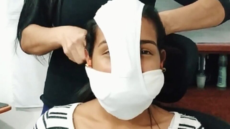 Little Slave Girl Heavily Gagged, Pantyhooded, Earplugged And Blinded By Cruel MILF — gallery-6
