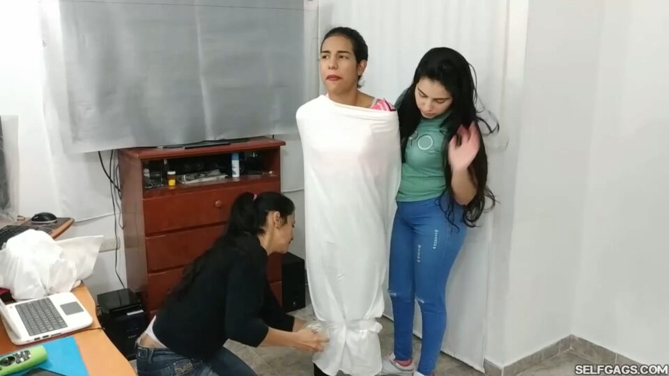 Maria Martinez Encased In Multilayered Mummification Bondage — gallery-2