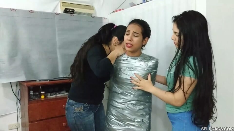 Maria Martinez Encased In Multilayered Mummification Bondage — gallery-3