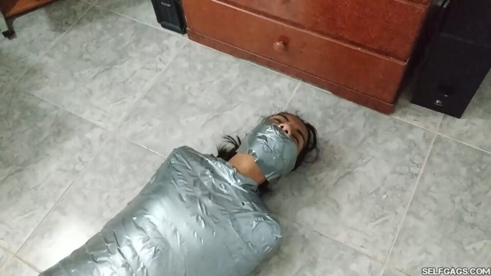 Maria Martinez Encased In Multilayered Mummification Bondage — gallery-7