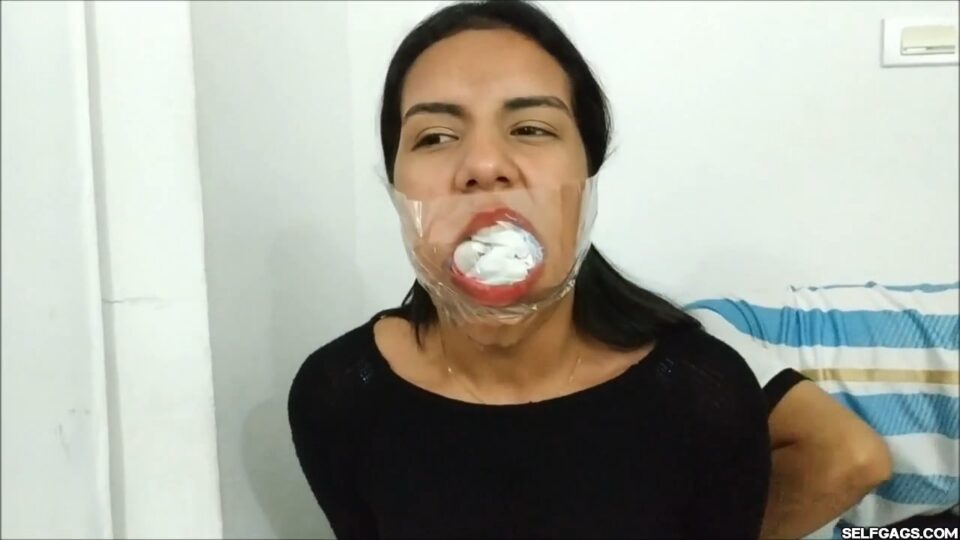 Marias Mega Maximized Mouth Sock Stifled To The EXTREME — gallery-7
