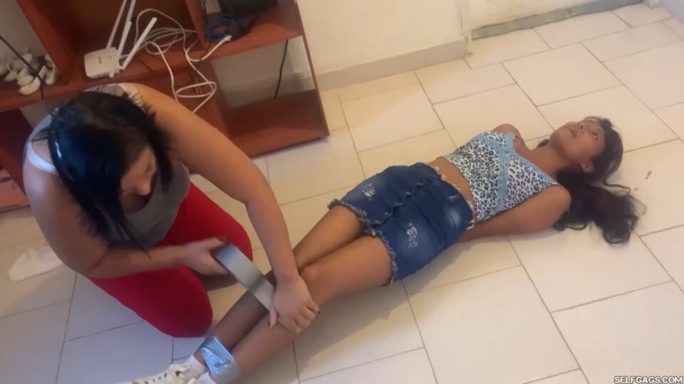 My Suspicious Wife Tied And Gagged The Slutty Young Babysitter I Was Going To Fuck! — gallery-2