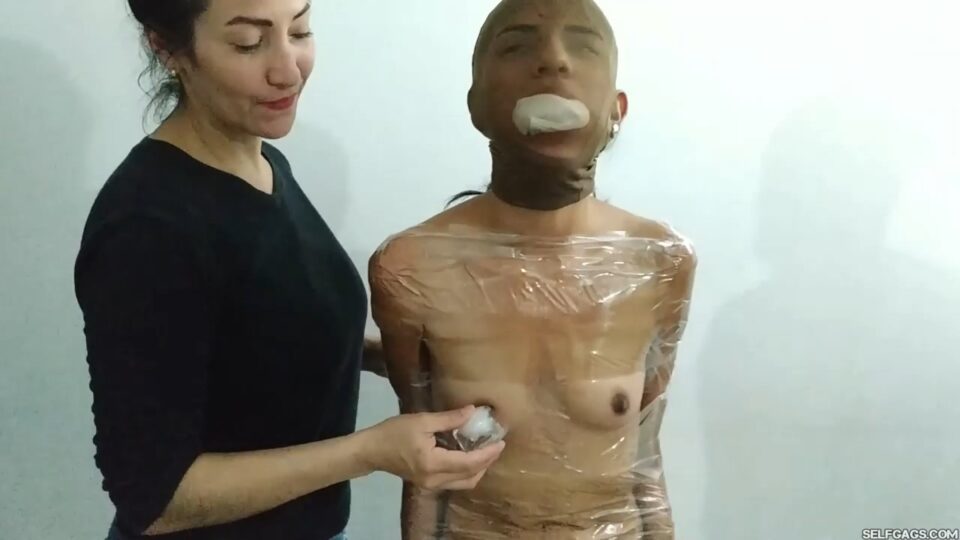 Naked Stepdaughters Mummified, Nipple Clamped And Toyed During A Game Of Cards — gallery-6