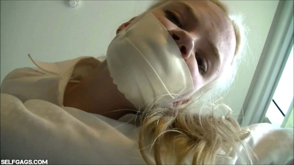 Naughty Hogtied School Girl: Gagged With Panties, Ballgag And Microfoam Tape! — gallery-4