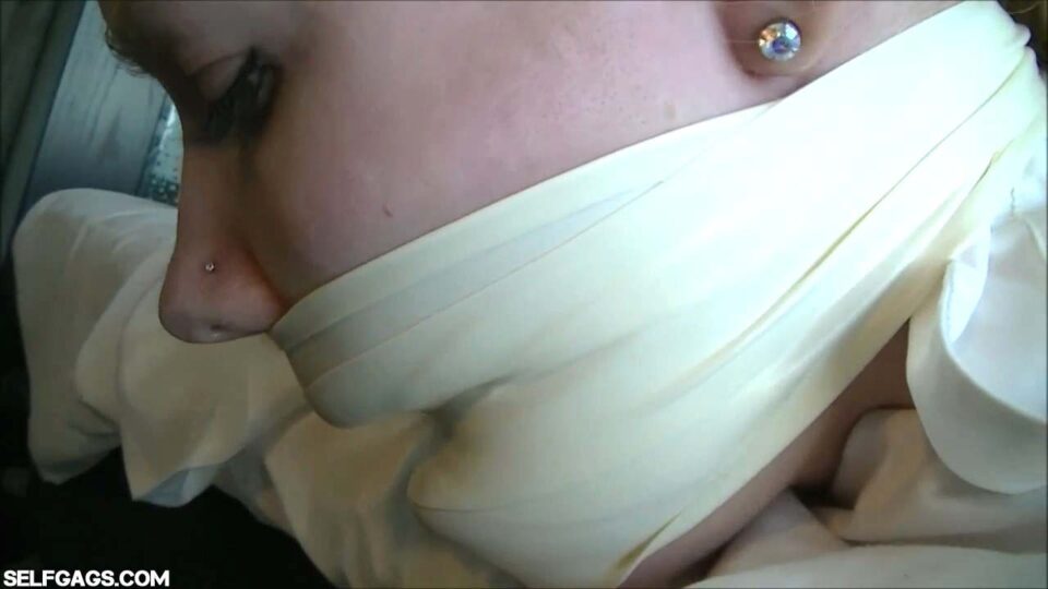 Naughty Hogtied School Girl: Gagged With Panties, Ballgag And Microfoam Tape! — gallery-6