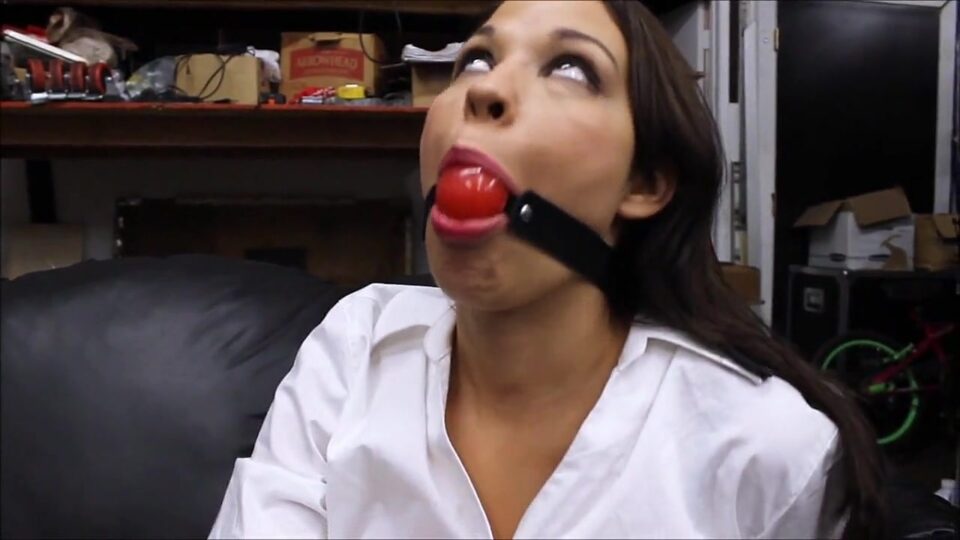 Naughty Hot-Ass Girlfriend Gags Herself! — gallery-1