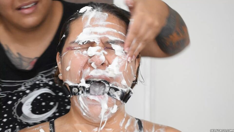 Ring Gagged And Messy Whipped Cream Humiliation — poster