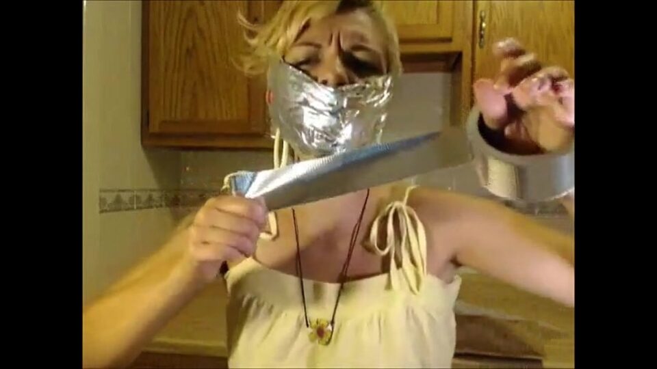 Rosalyn Receives Her Worn Panty Delivery (Episode 1 of 2) – Huge Tape Gag — gallery-5