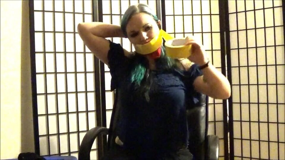 Self Gagged College Girl — gallery-6