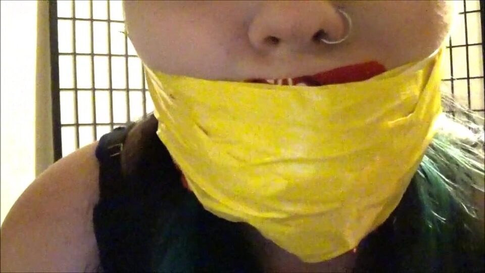 Self Gagged College Girl — gallery-7