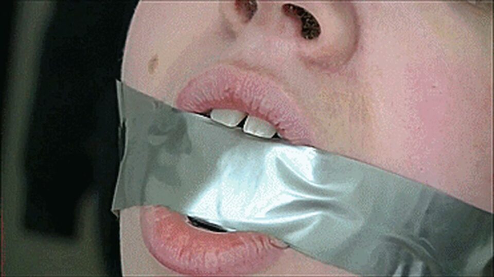 Self-Gagged & Moaning: Mouth-Filling Gags Makes Her Horny! — gallery-7
