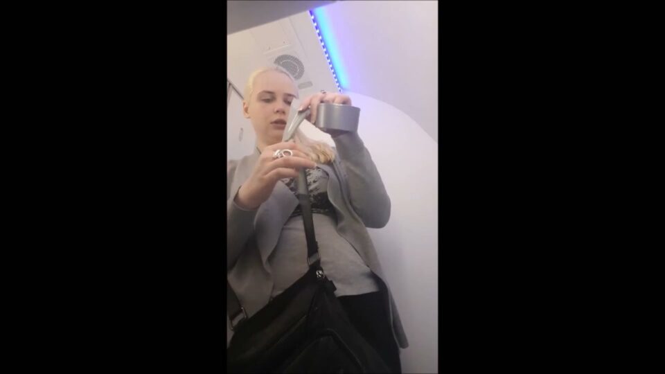 Self-Gagged On An Airplane! — gallery-2