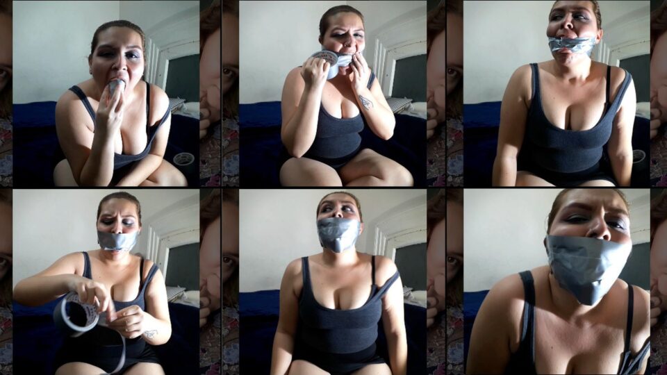 Self-Gagged With Duct Tape — poster