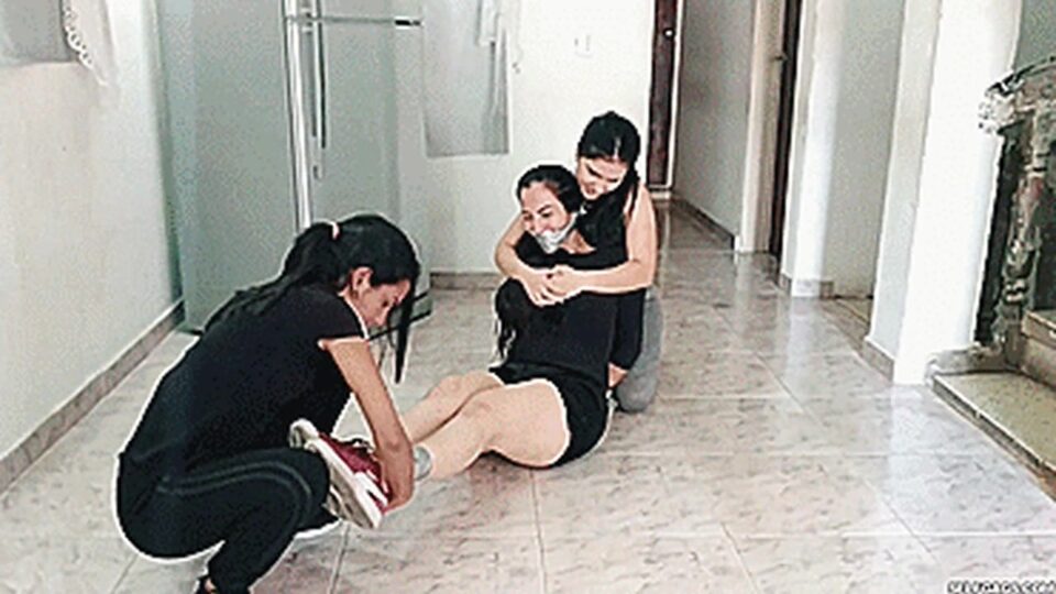 Sexy Fitness Instructor Hogtied By Her Naughty Students — gallery-7