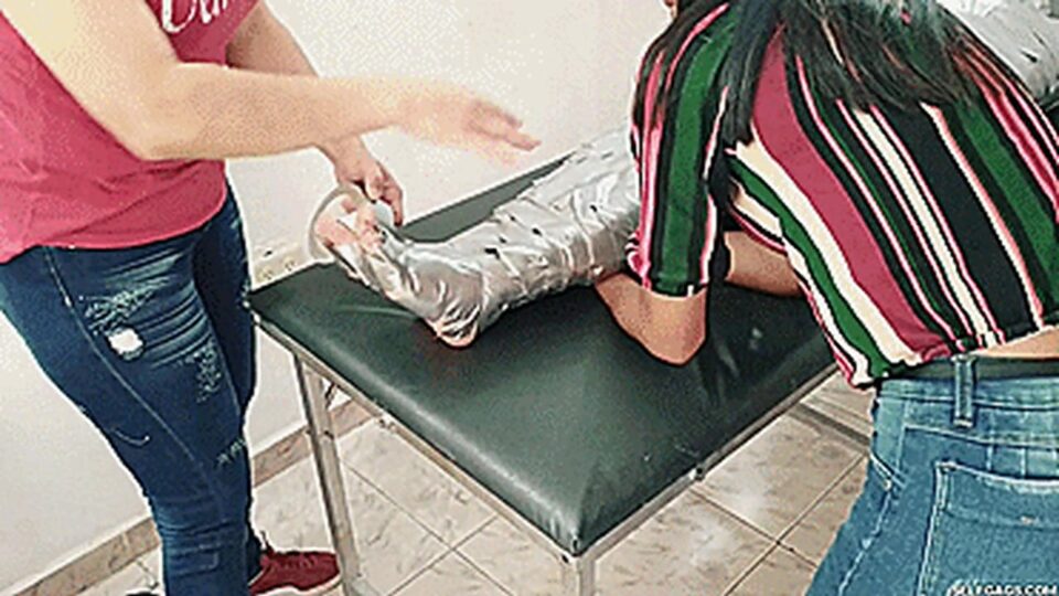 Sexy Massage Therapist Duct Tape Mummified By Slave-Trading Step-Mother And Step-Daughter! — gallery-6