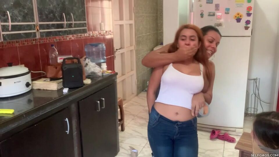She Caught Us Playing Silly Tie-Up Games In The Kitchen! — gallery-1
