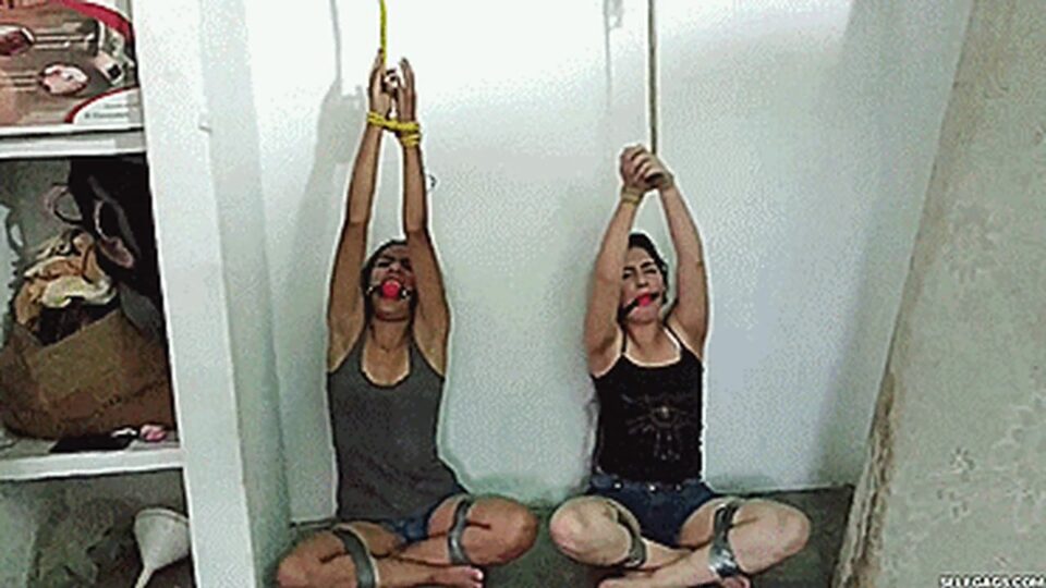 Silly Girls Tied Up Together For Snooping In The Attic! — gallery-2