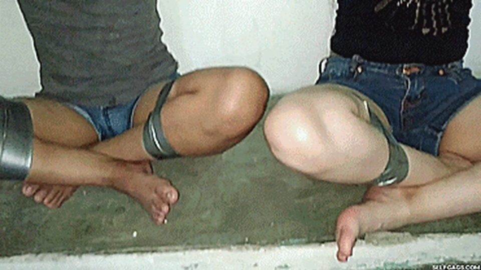 Silly Girls Tied Up Together For Snooping In The Attic! — gallery-3