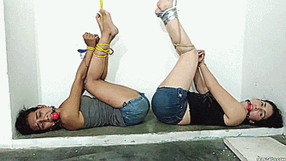 Silly Girls Tied Up Together For Snooping In The Attic! — gallery-6
