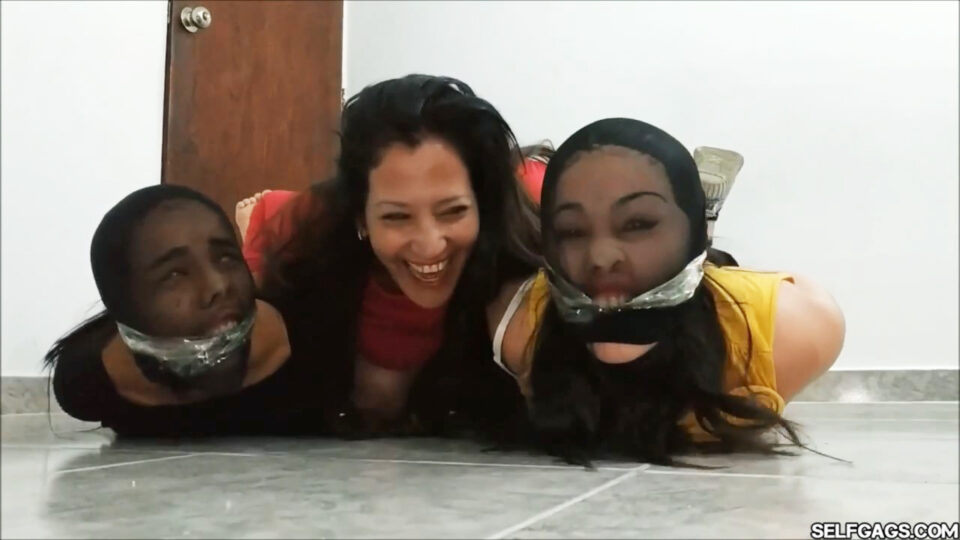Step-Mother And Step-Daughters In Their Very First Bondage Debut Video! — gallery-5