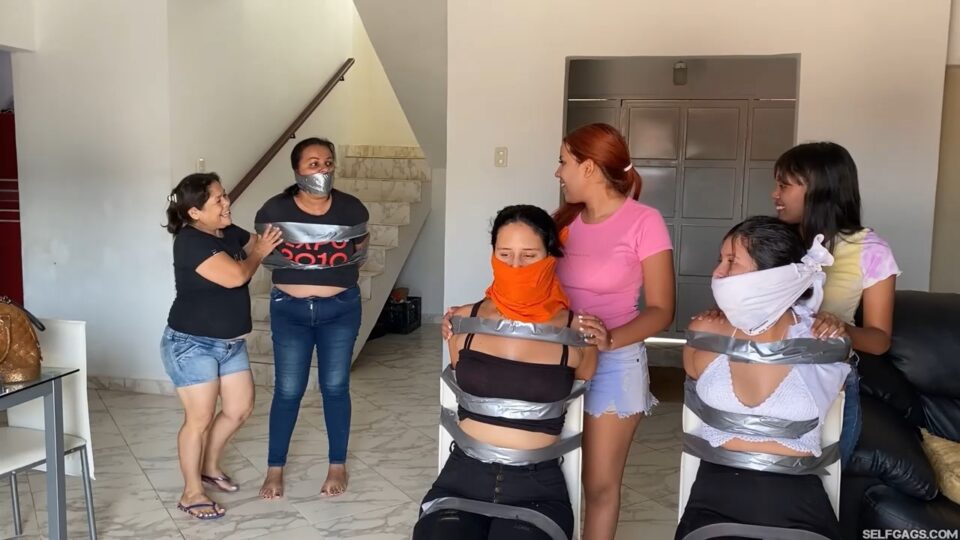 Stepmom Hired Some Bondage Girls To Keep Us All Tied Up And Gagged! — gallery-5