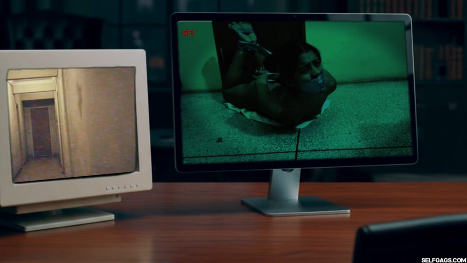Surveillance Squirm: Hogtaped Basement Captive Fights The Tape (AND LOSES) — gallery-7