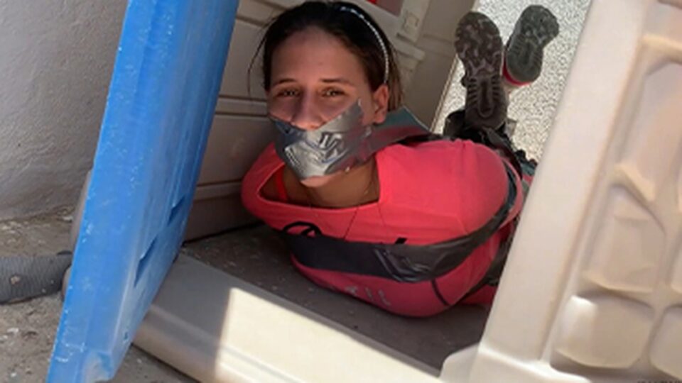 Tape Bound Babysitter Stuck In The Playhouse — poster