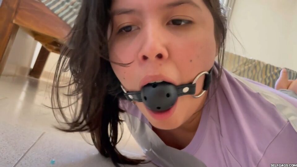 Tape Bound Mary’s Ball Gagged Bondage Struggle — gallery-3