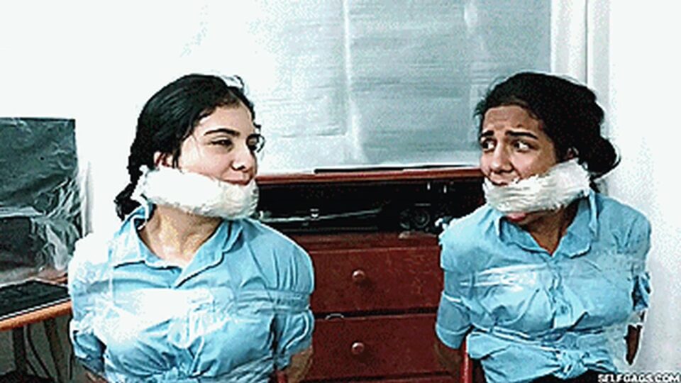 Tape Selling Latina School Girls Monstrously Wrap Gagged By A Ruthless MILF! — gallery-4