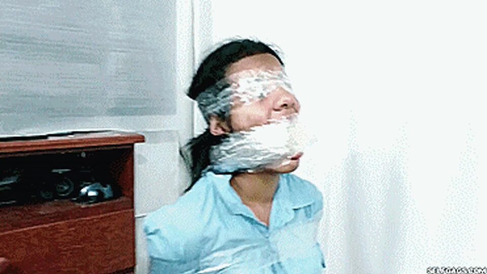 Tape Selling Latina School Girls Monstrously Wrap Gagged By A Ruthless MILF! — gallery-5