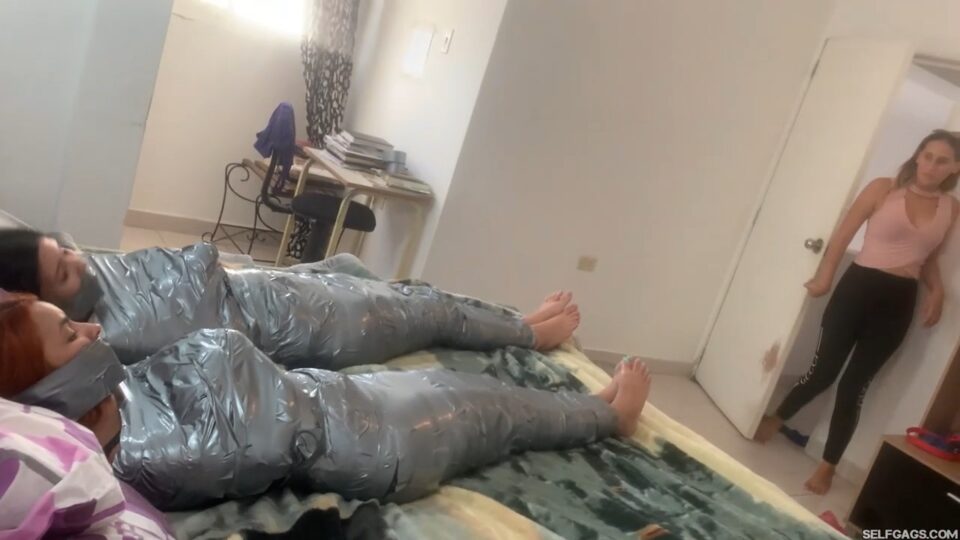 The Cursed Egyptian Amulet Turned Us All Into Barefoot Wrapped Up Duct Tape Mummies! — gallery-6