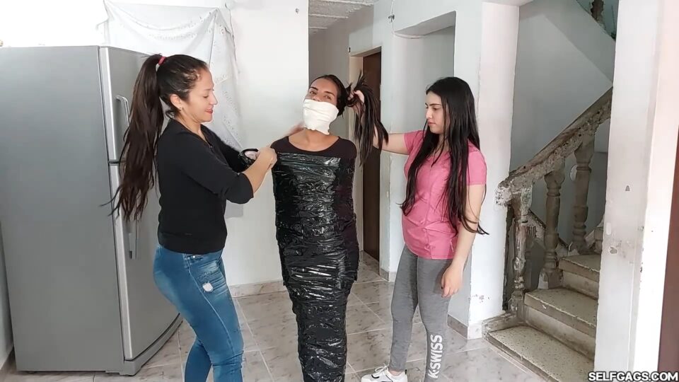 The Levitating Mummy – Mummified Maria Suspended, Gagged, Wrapped, and Left Hanging — gallery-4