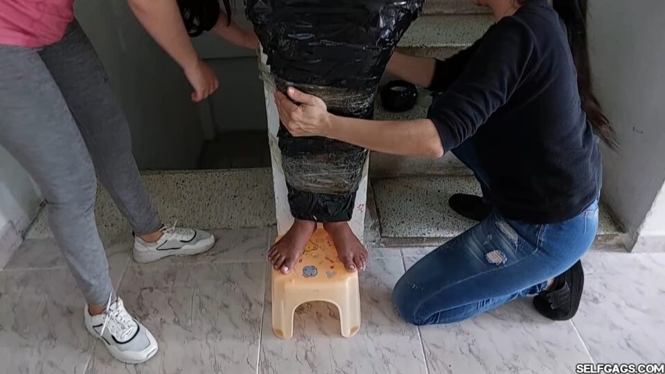 The Levitating Mummy – Mummified Maria Suspended, Gagged, Wrapped, and Left Hanging — gallery-6
