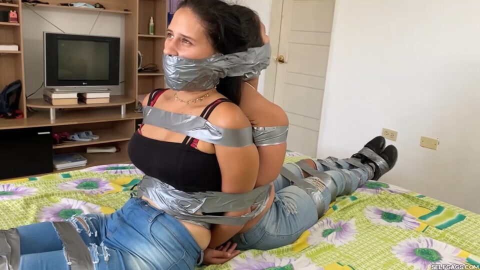 The Naughty Rich Girl And Her Silly Stepsister Bound And Gagged By The Nannies! — gallery-7