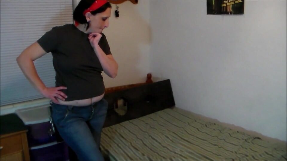 Thieving roommate locked in the stockade and gagged with her own panties! — gallery-1