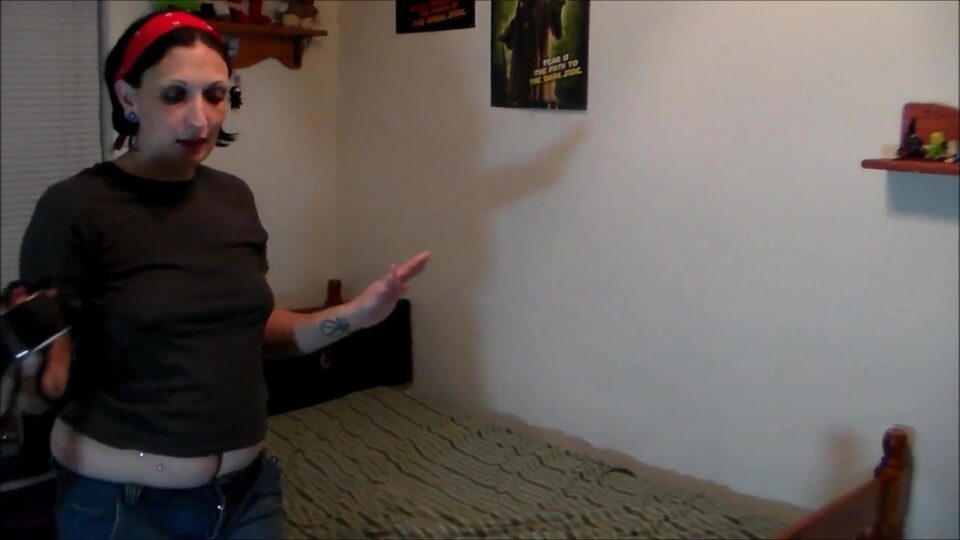 Thieving roommate locked in the stockade and gagged with her own panties! — gallery-2